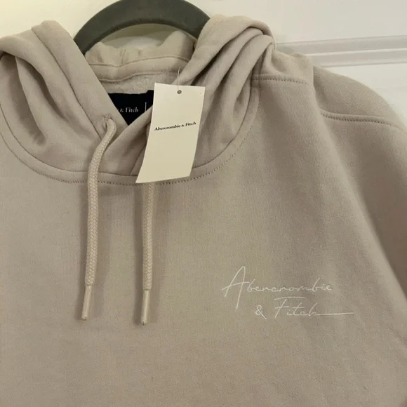 NWT Abercrombie tan hoodie - Picture 2 of 4